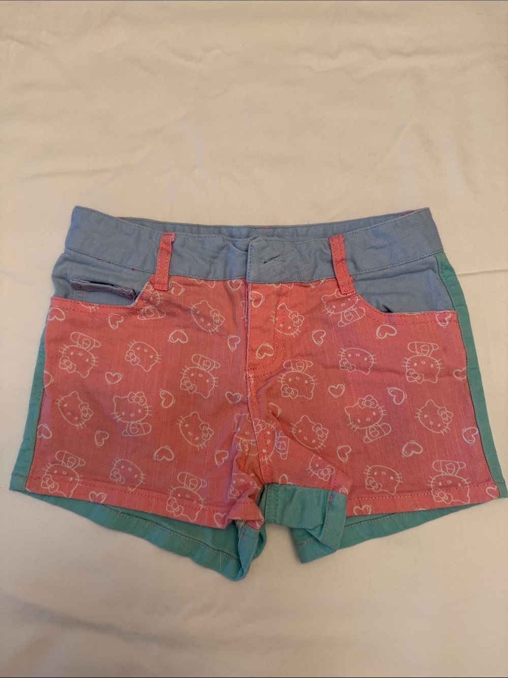 Hello Kitty Pink and Blue Kids Shorts